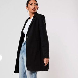 Black Missguided Formal Coat